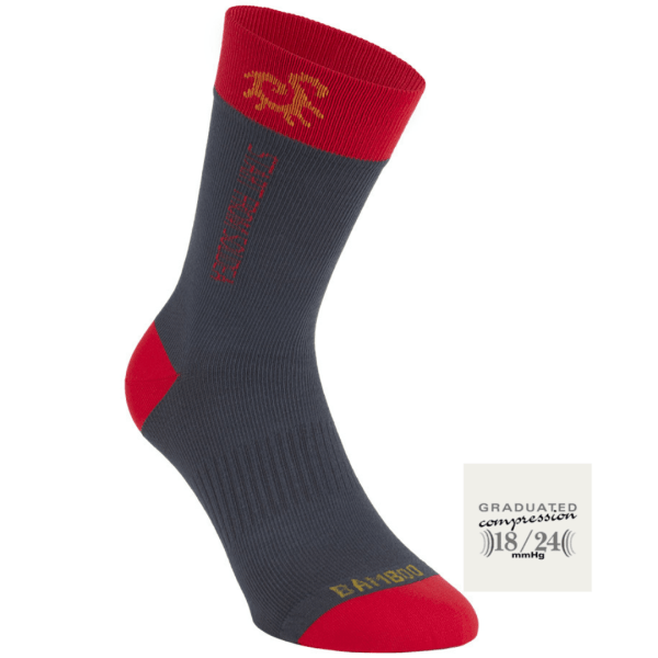 Bamboo Compression Socks FLY Happy Red