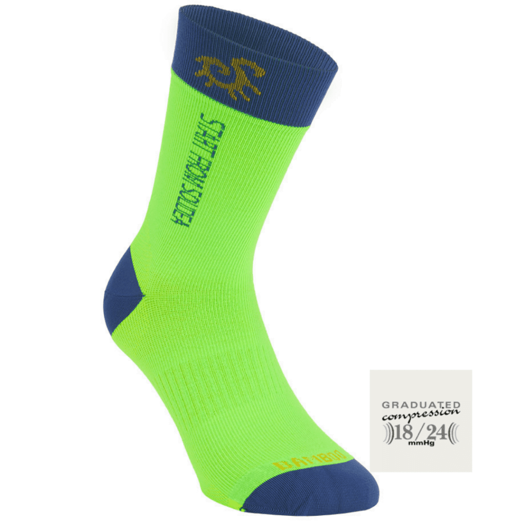 Bamboo Compression Socks FLY Happy Blue