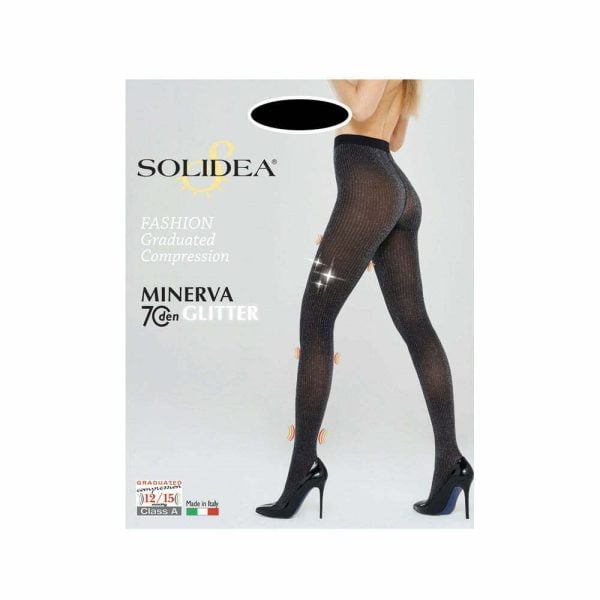 Minerva 70 Glitter Graduated compression stockings